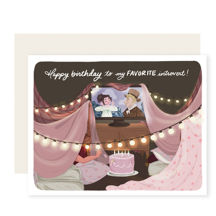 Introvert Birthday Card