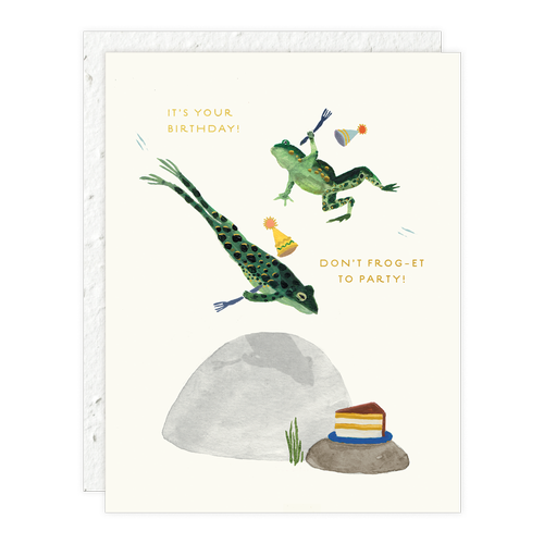 Party Frogs Birthday Card