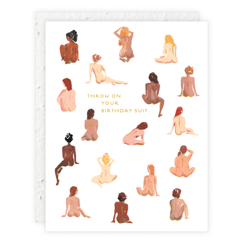 Birthday Suit Birthday Card