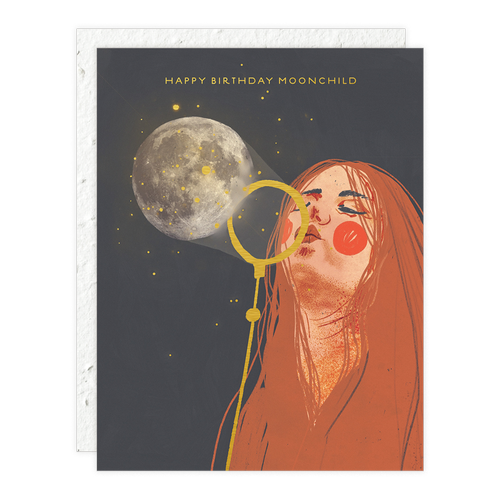 Moon Child Birthday Card