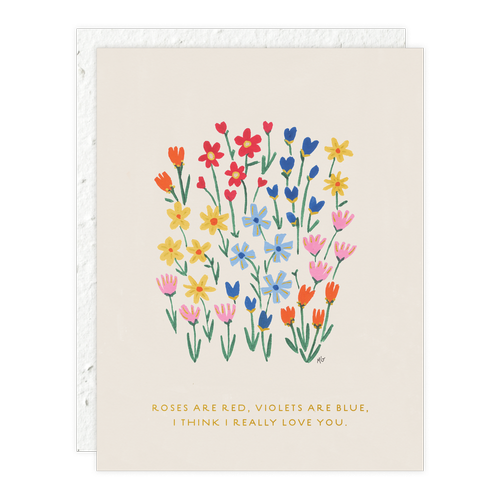 Roses + Violets Card