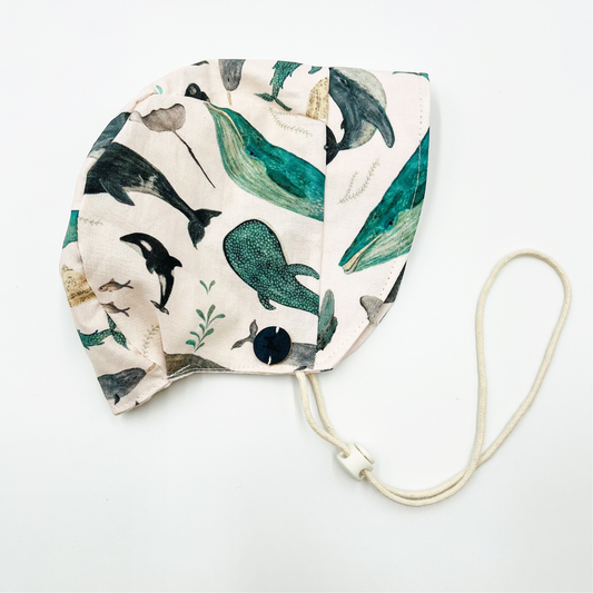 Baby Summer Bonnet Whale Song