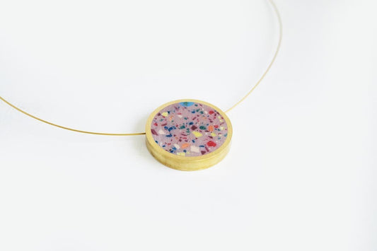 Concrete Framed Necklace