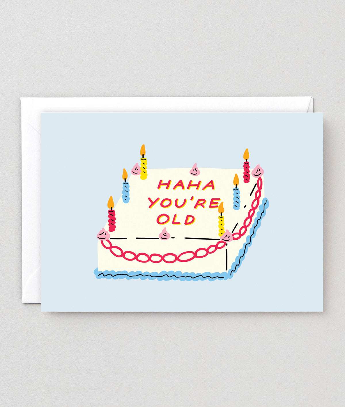 HAHA Cake Birthday Card
