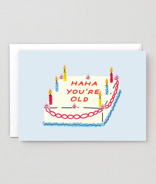 HAHA Cake Birthday Card