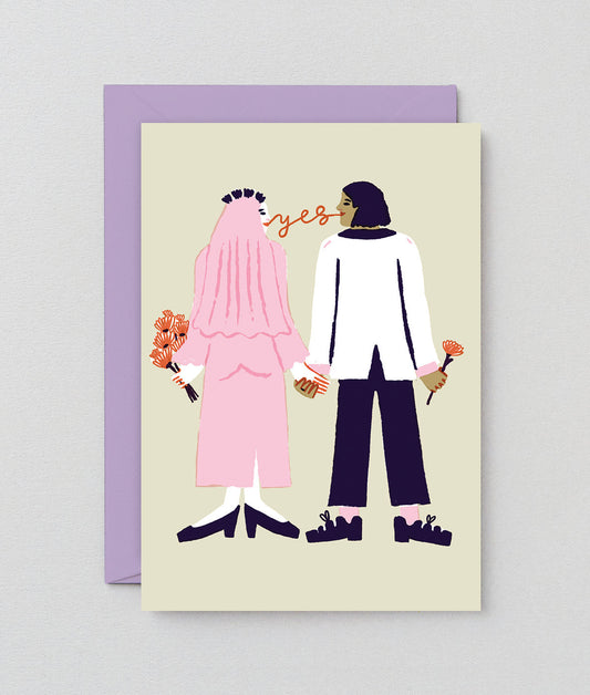 Say Yes Wedding Card