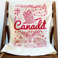 Canada Commemorative Hand Printed Organic Tea Towel