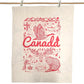 Canada Commemorative Hand Printed Organic Tea Towel