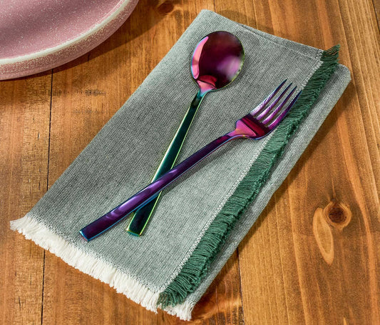 Jade Chambray Napkins