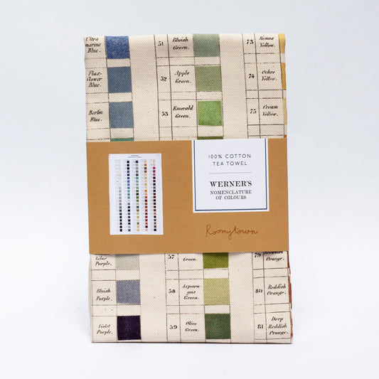 Werner's Nomenclature of Colours Organic Cotton Tea Towel