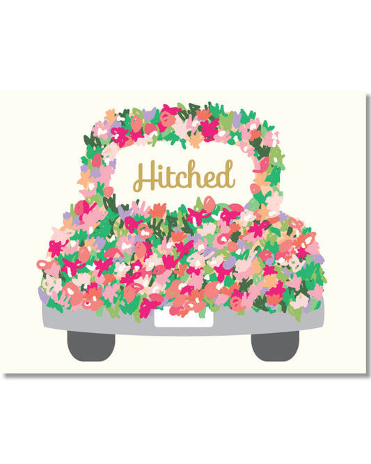 Hitched Wedding Card