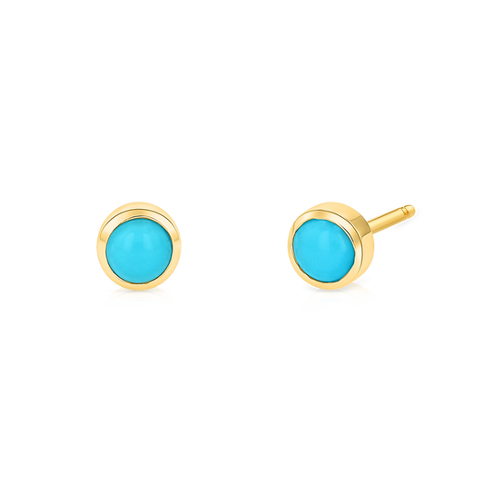 Turquoise Bead Studs