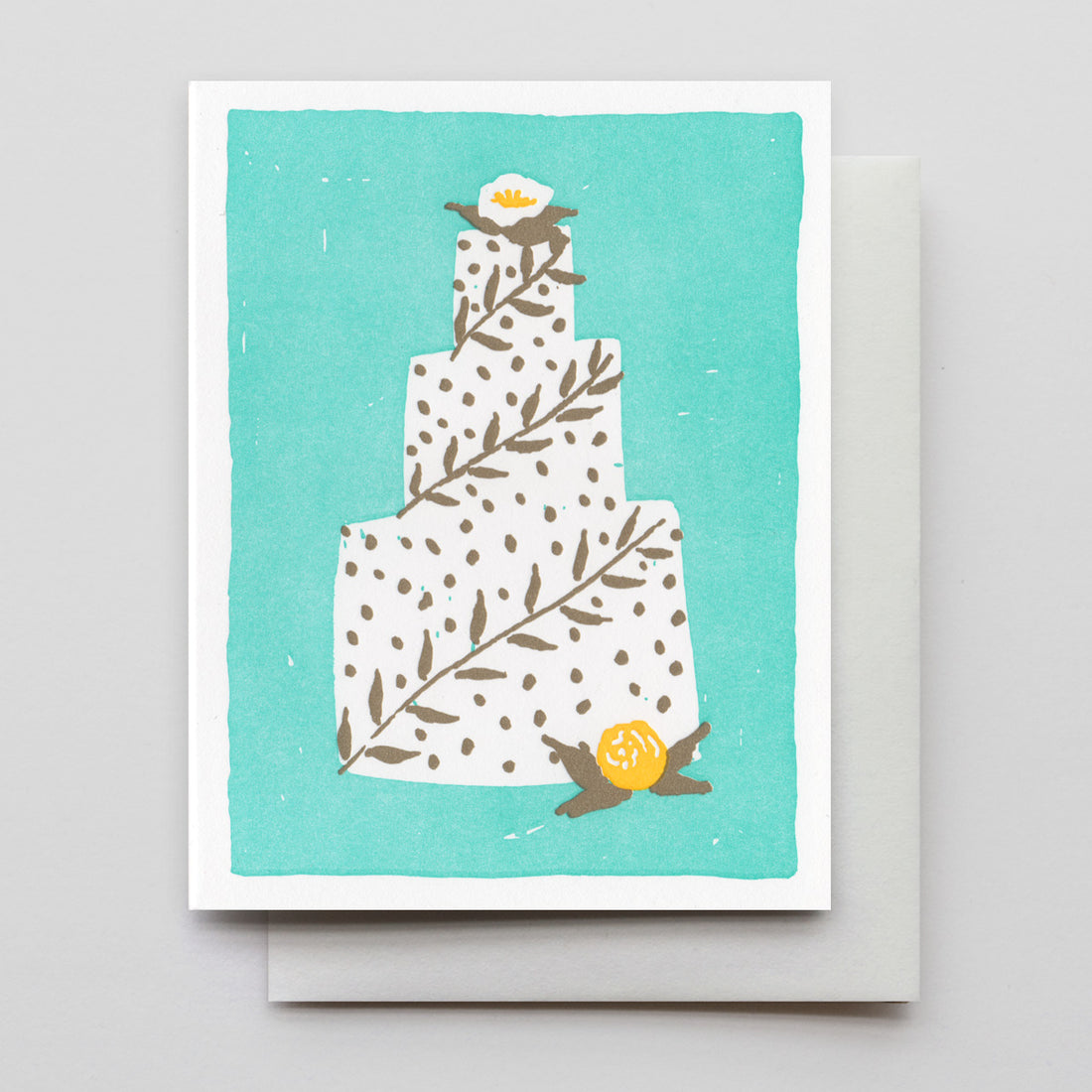 Wedding Cake Letterpress Card