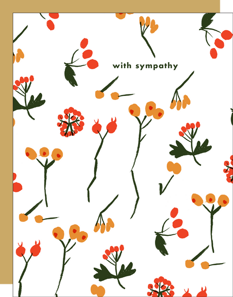 Berry Sympathy Card
