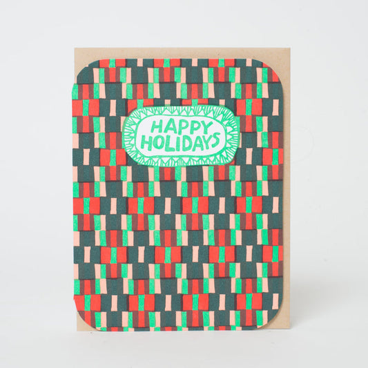 Woven Holidays Card