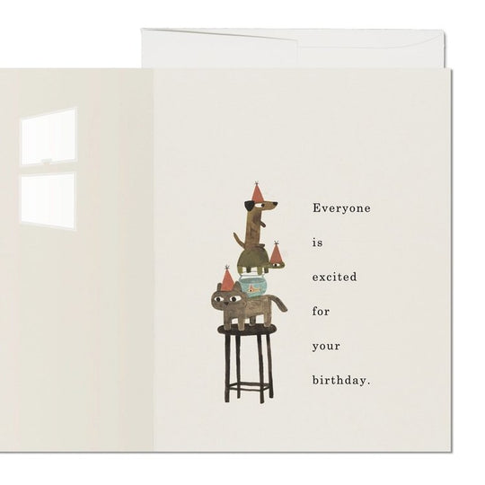Everyone is Excited Birthday Card