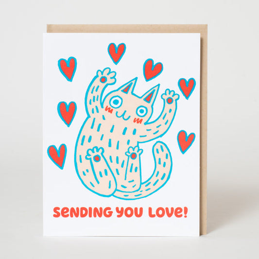Sending You Love Kitty Card