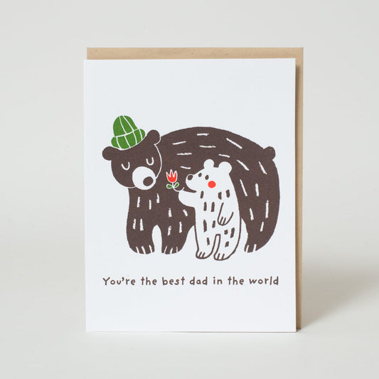 Father's Day Bears Letterpress Card