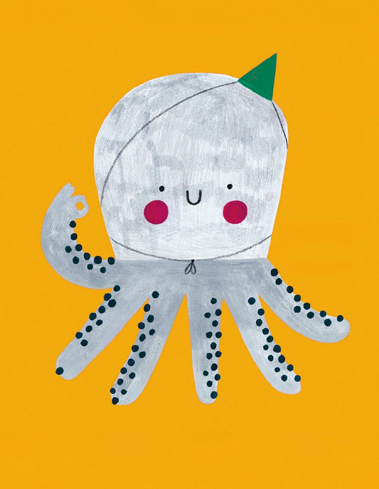 Octoparty Birthday Card