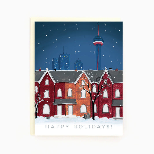 Toronto Snowy Night Holiday Boxed Cards