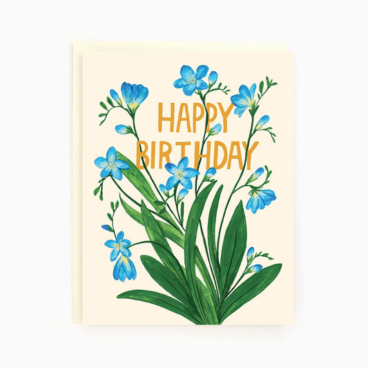Birthday Freesias Card