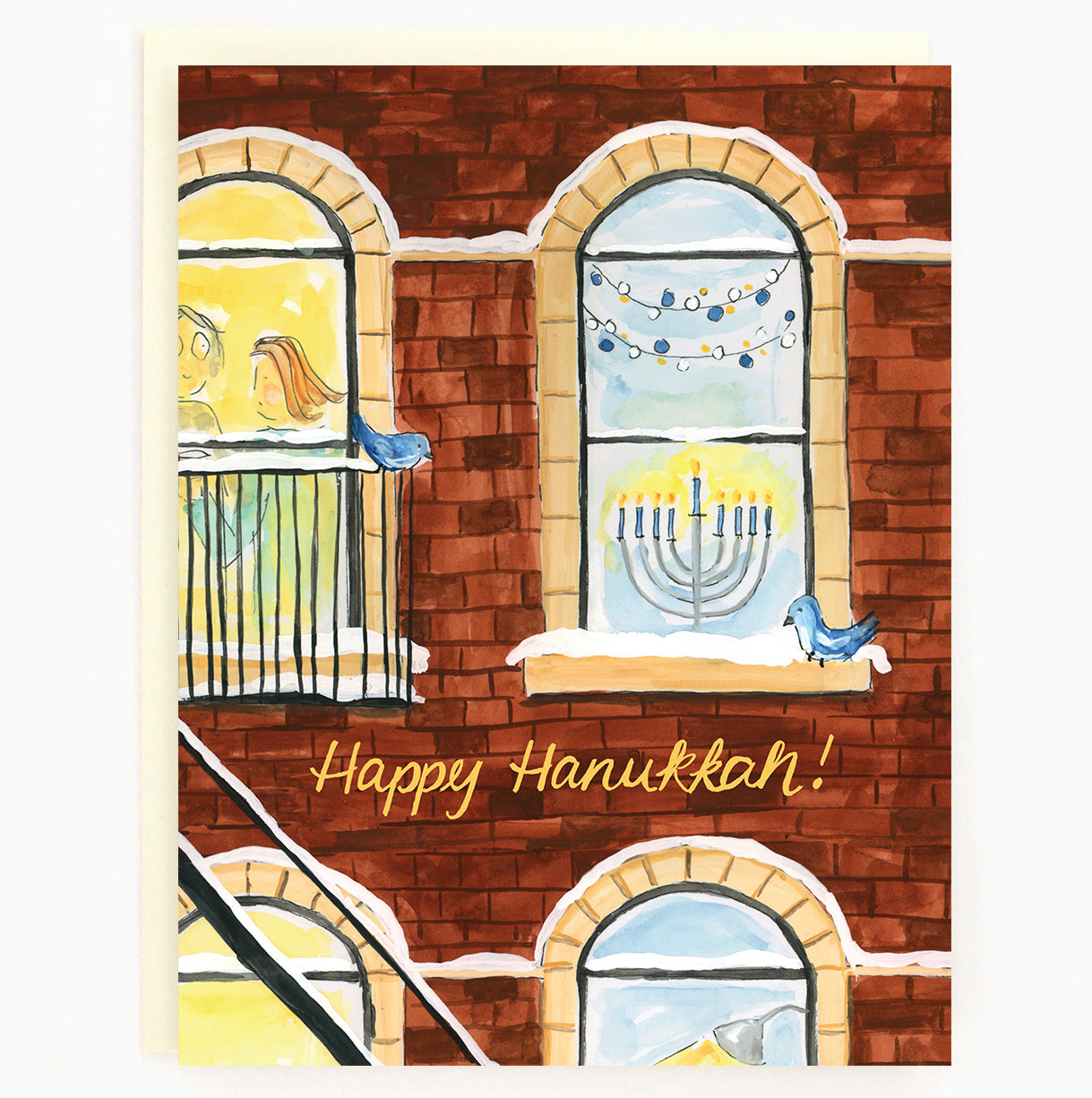 Hanukkah Window Holiday Card