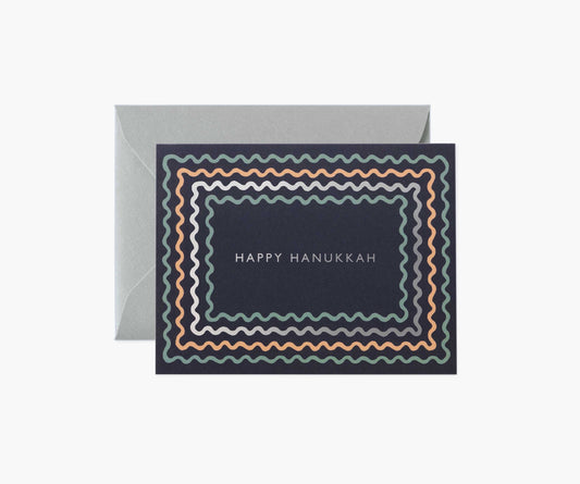 Hanukkah Ribbon Holiday Card