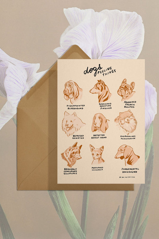 Dogs Feelings Things Card