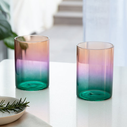 Three Tone Gradient Glass Set