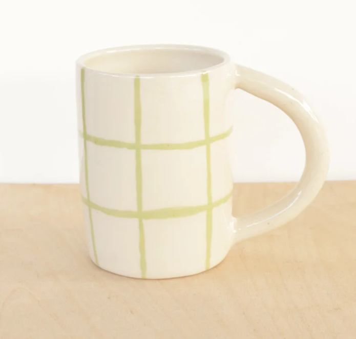 Handmade Grid Mug