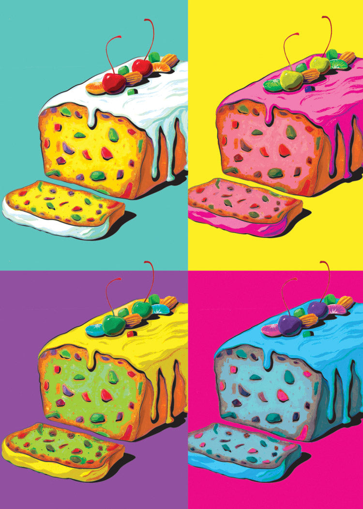 Warhol Fruitcake Holiday Card