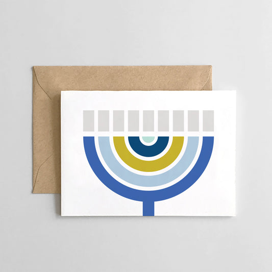 Modern Menorah Card