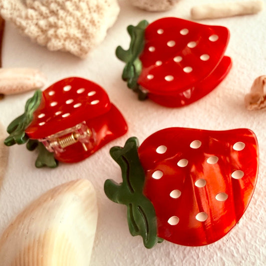 Strawberry Fields Forever Mini Hair Claw