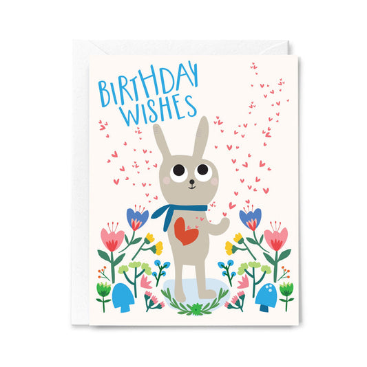 Happy Birthday Bunny Wishes Card