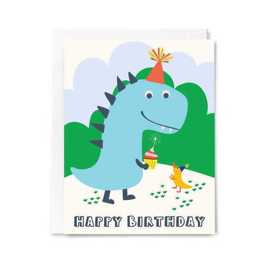 Happy Birthday Dinosaur Card