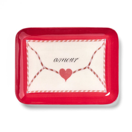 Love Letter Rectangular Enamel Tray