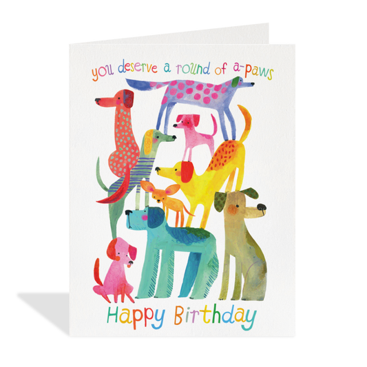 Round of A-Paws Birthday Card