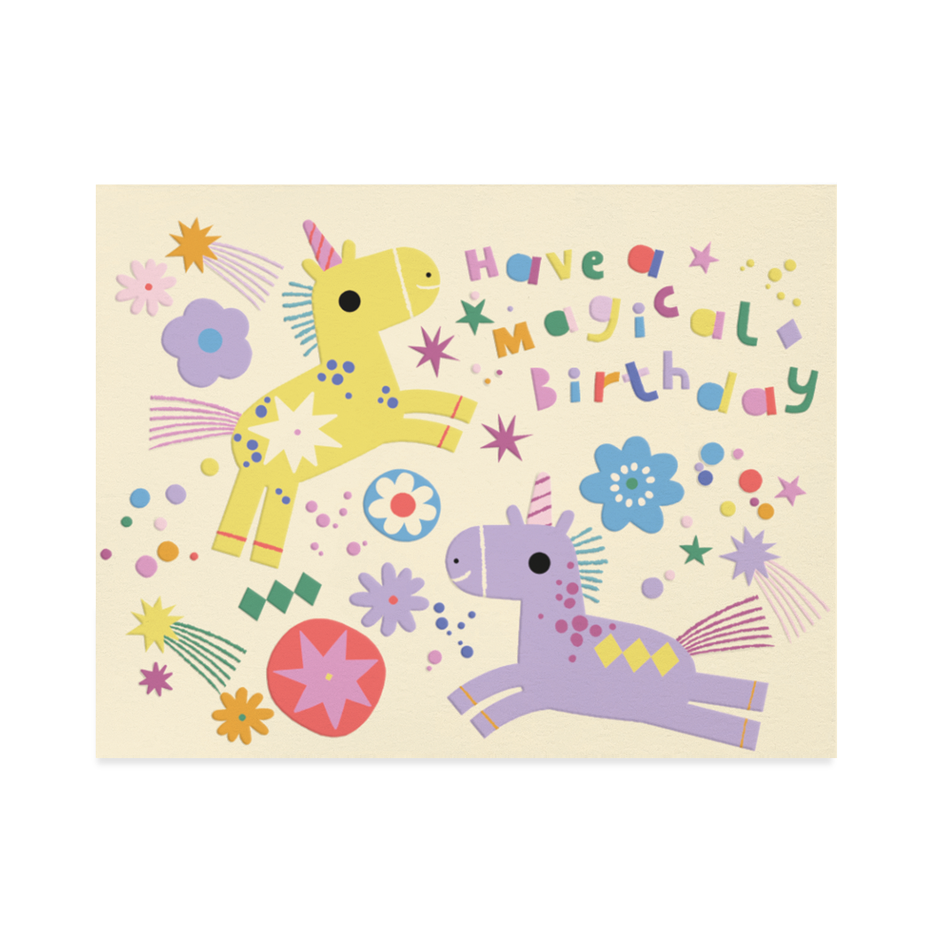 Magical Unicorns Birthday Card