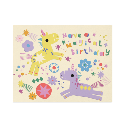 Magical Unicorns Birthday Card