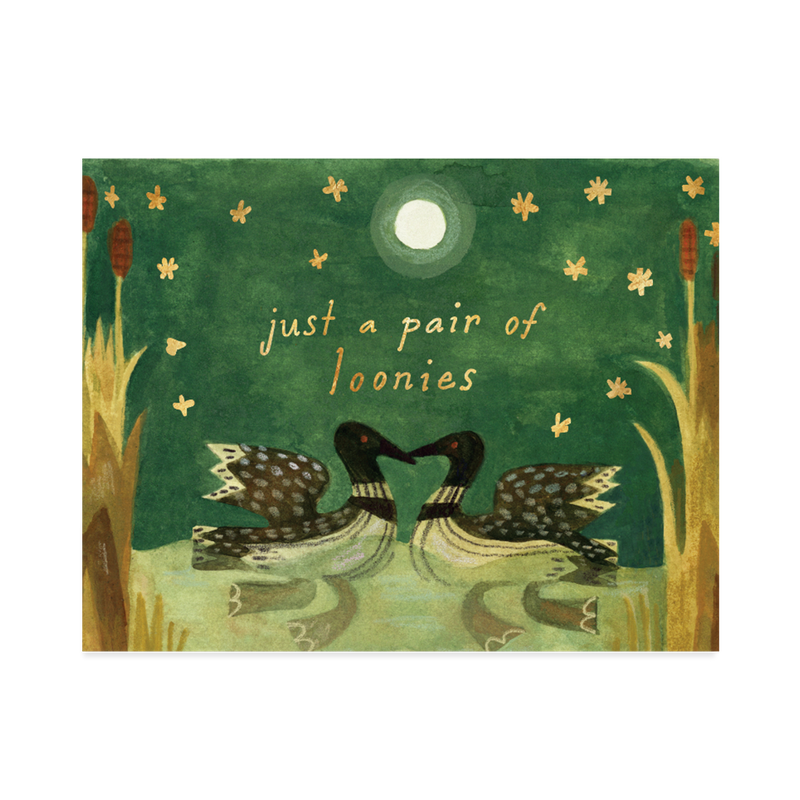 Pair of Loonies Card