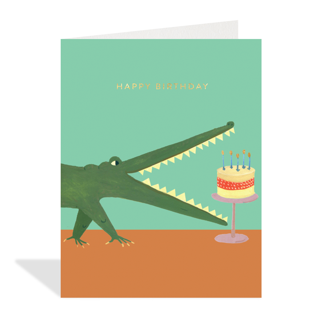 Crocodile Birthday Card