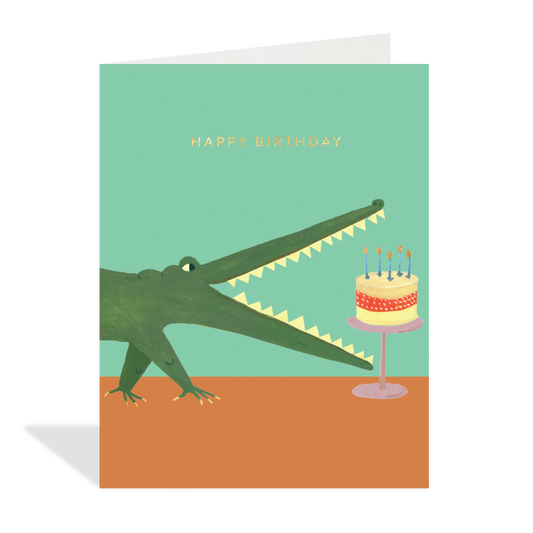 Crocodile Birthday Card