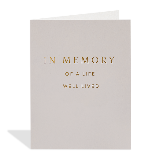 In Memory of a Life Card