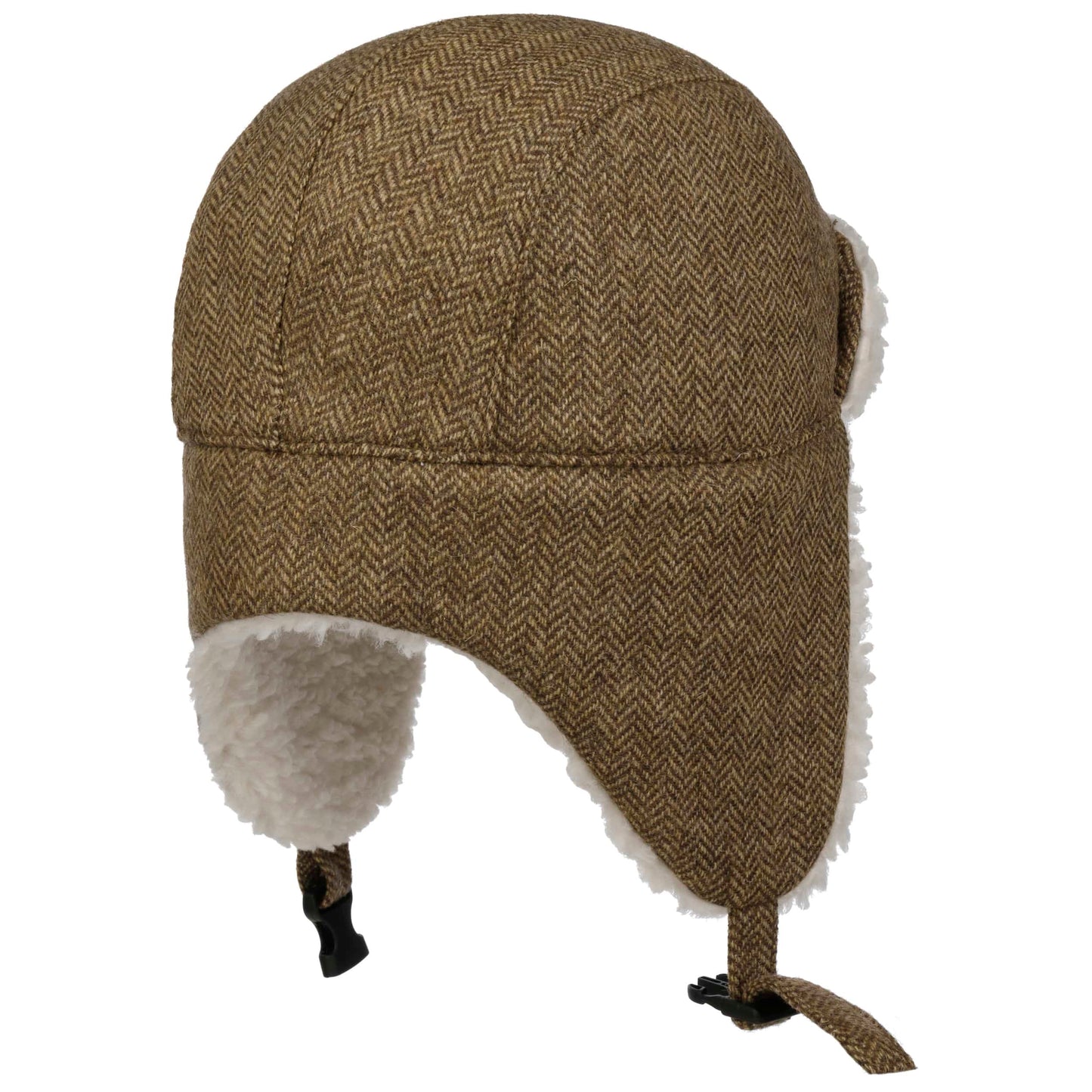 Herringbone Aviator Cap with Earflaps