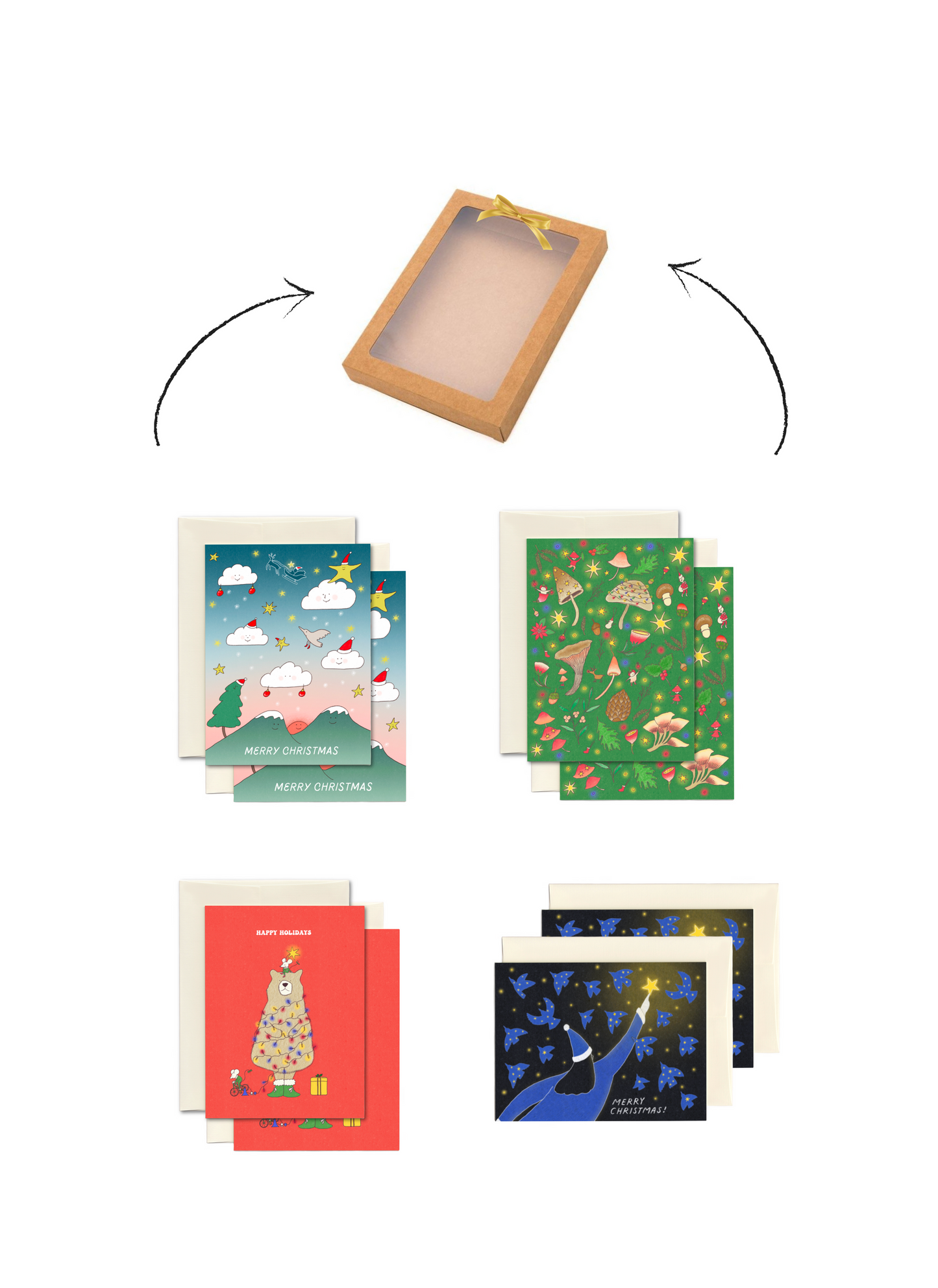 Foonie Holiday Card Set