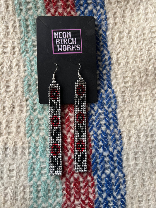 Three Poppy Earrings