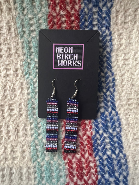Multicolour Striped Earrings
