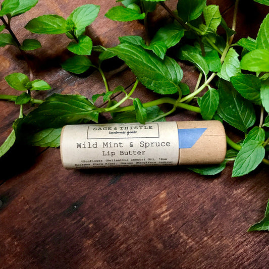 Wild Mint and Spruce Lip Butter