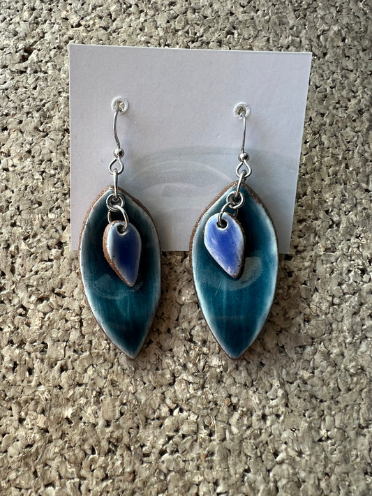 Ceramic Dangle Earrings