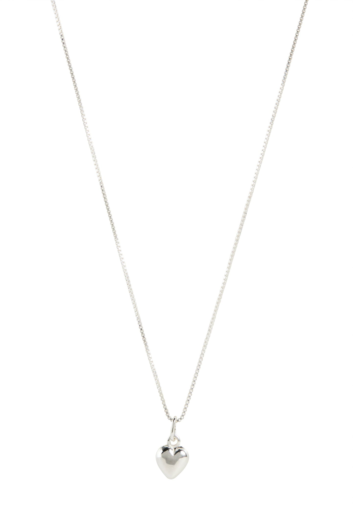 Florence Heart Silver Necklace